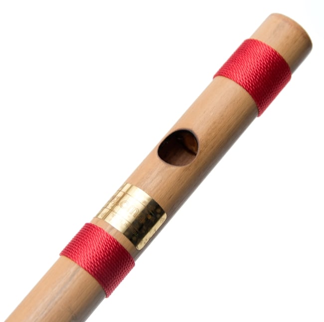 高品質コンサート用バンスリ(c管) 2 - 上部、この穴に口を当てます