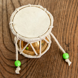 ダムルー シヴァのでんでん太鼓 ブラス製 高さ6cm - サブ2