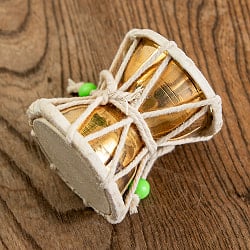 ダムルー シヴァのでんでん太鼓 ブラス製 高さ6cm - サブ3