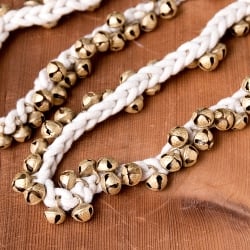 インド舞踊で使う紐グングル　両足分2本セット  - ベル100個タイプ - サブ2