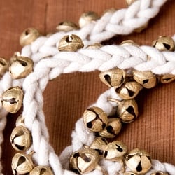 インド舞踊で使う紐グングル　両足分2本セット  - ベル100個タイプ - サブ4