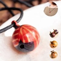 【アソート】ベトナムの飴玉のようなベルペンダント(ID-GUNGRO-75)