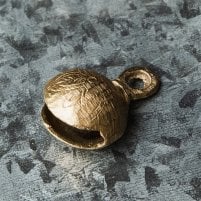 インドの鈴 グングル 重厚なブラス製 4cm(ID-GUNGRO-77)