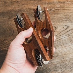 インドのカルタル 片手分ペア〔1組2個〕  Kartal インドのパーカッション - サブ2