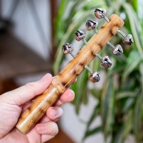 バンブー スレイベル トナカイが引くそりの音色がする鈴 - 約19.5cm(ID-GUNGRO-80)