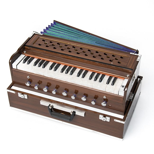 [だいぶワケアリ]ポップアップハルモニウムの写真ハルモニウム,Harmonium,ピアノ,インド　楽器,鍵盤楽器,民族楽器