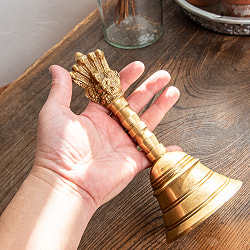 【1点物】ナーガとガルーダのハンドベル 寺院サイズ  高さ：21.5cm 1.1kg - サブ2
