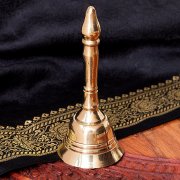 ブラス製ハンドベル　プージャベル【約10.5cm】