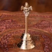 ブラス製ガルーダのハンドベル【約10.5cm】