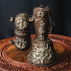 【1点物】密教法具・金剛鈴 宝匣 ガンター・バジュラ・ケースのフルセット - サブ3