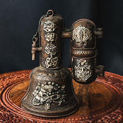 【1点物】密教法具・金剛鈴 宝匣 ガンター・バジュラ・ケースのフルセット - サブ3