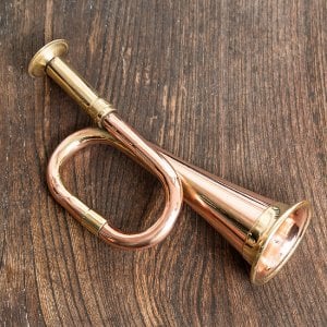 インドのマーチングラッパ 小 16.5cm 良品質