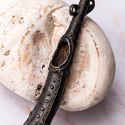 トゥラヒ(turahi) ドクラ鋳造のメタルホーン インドの民俗ラッパ 26cm - サブ3