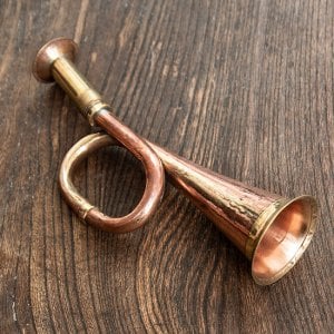 インドのマーチングラッパ 小 15cm(ID-HORN-4)