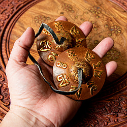 【7cm】オンマニペメフム パンチャ・バルナ ディンシャ - ライトブラウン - サブ5