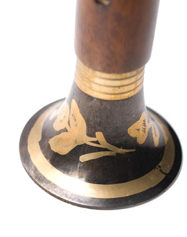 シャハナーイ(中)の商品写真 2枚目 ラッパ部分の装飾です