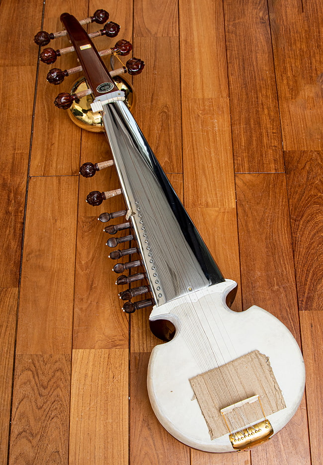 【Kanai lal&Sons社製】サロード - Sarod Professional Qualityの写真1枚目です。幽玄な響きの楽器、サロード。全体写真です。サロード,Sarod,インド 楽器,インド 弦楽器,民族楽器