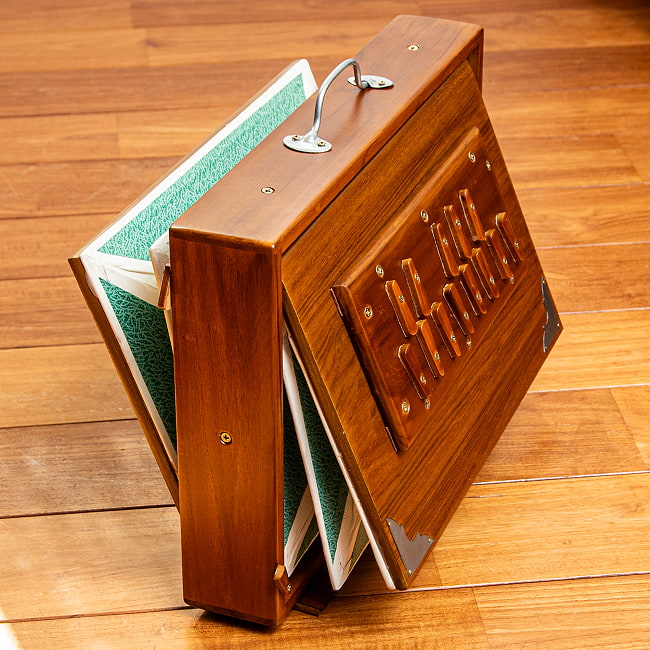 [インド品質]シュルティボックス Shrutibox Kartar Music House社製【ソフトケース付き】 5 - 空気を入れてみた様子です。