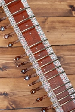 一流メーカー製シタールセット（ダブルトゥンバ）（Kanailal ＆ Sons） - サブ3