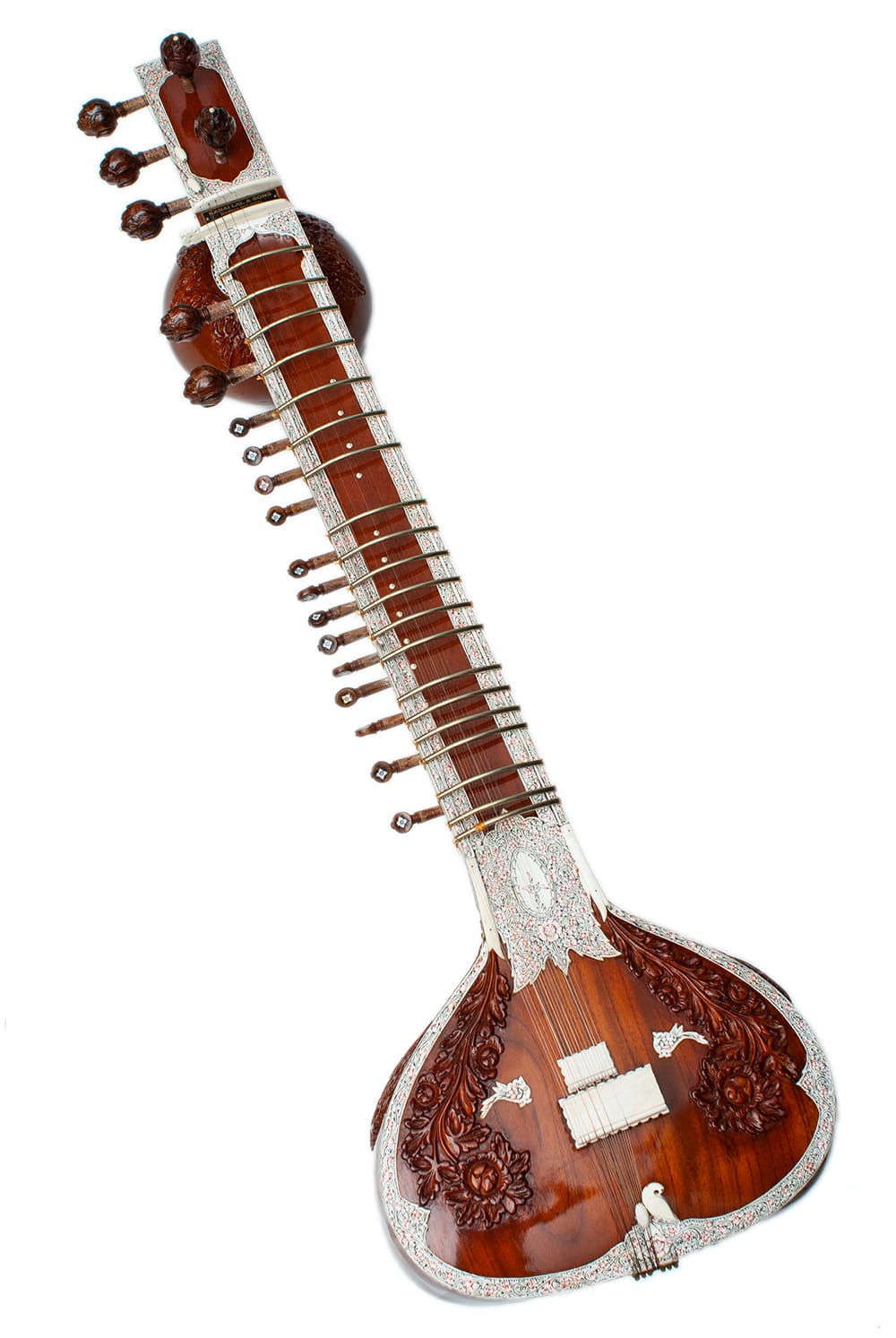 【送料無料】 一流メーカー製シタールセット（ダブルトゥンバ）（Kanailal ＆ Sons） / ダブルトゥンバシタール Sitar インド 楽器 民族
