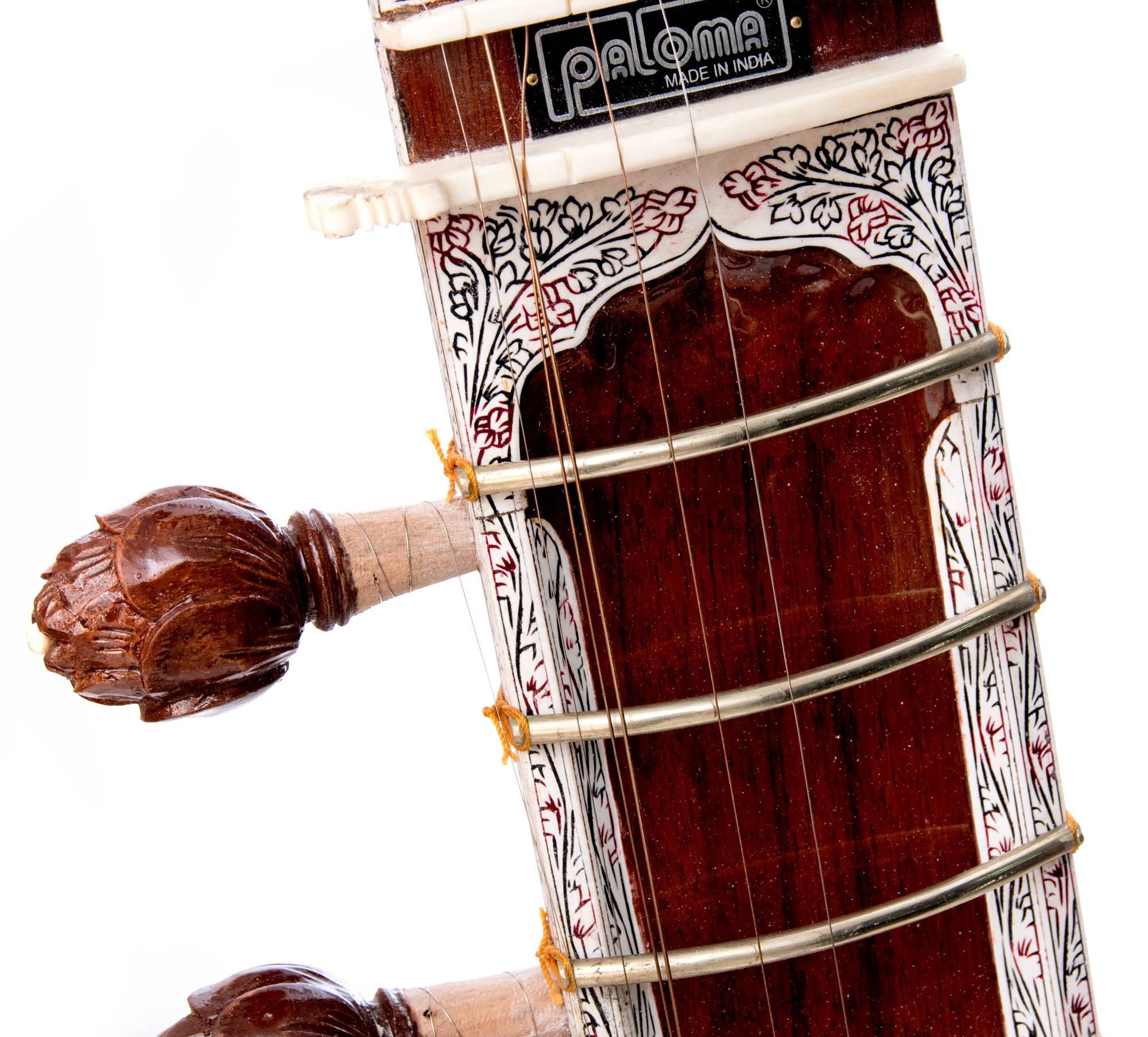 シタール インド 弦楽器 ソフトケース付き Paloma社製 キッズシタール PALOMA社製】高級シタールセット（グラスファイバーケース） の