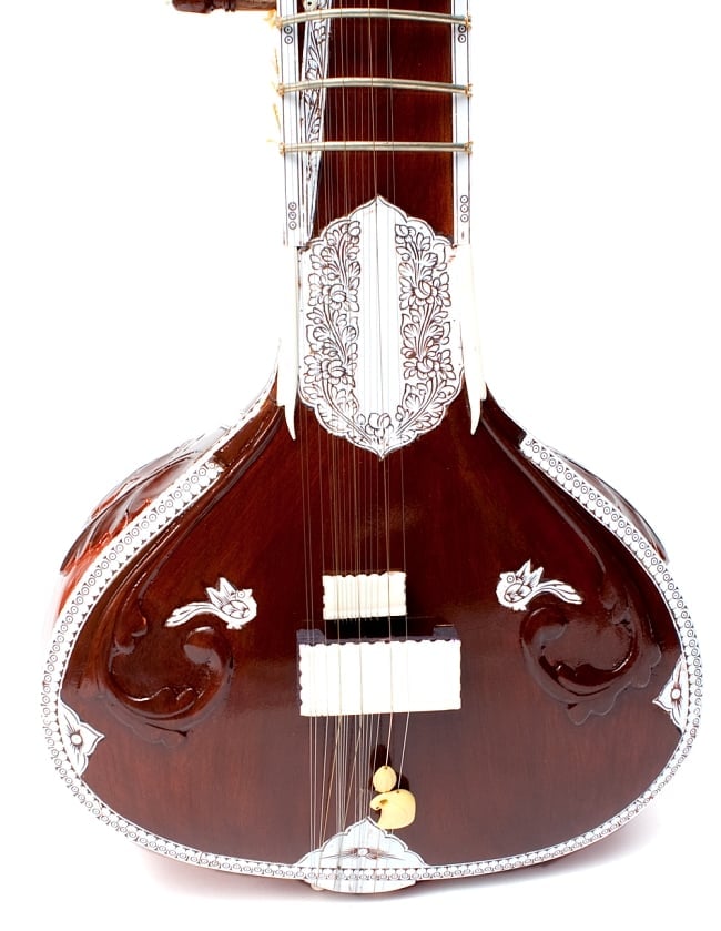 練習用シタールセット(グラスファイバーケース) 5 - トゥンバの部分です。