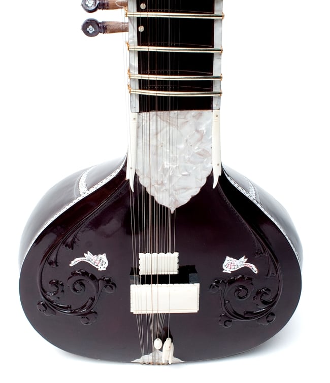 練習用シタールセット（グラスファイバーケース） 5 - ジャワリの部分です