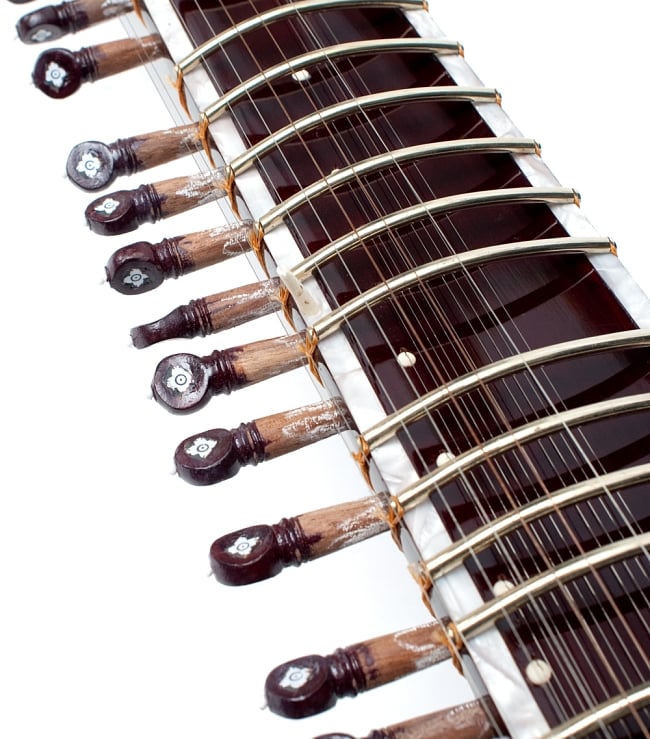 練習用シタールセット（グラスファイバーケース） 6 - トゥンバの裏側。つるっとした美しい球面です