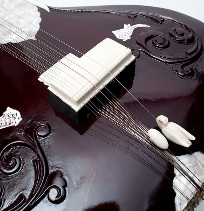 練習用シタールセット（グラスファイバーケース） 7 - ジャワリの部分です