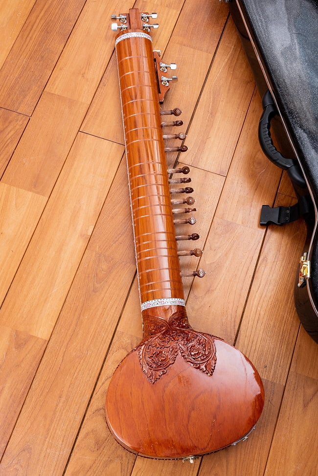 【ニス剥がれあり・ポッド難ありの訳あり品】【Kartar Music House社製】エレクトリックシタールセット(グラスファイバーケース) 7 - ※こちらは通常品の写真となります