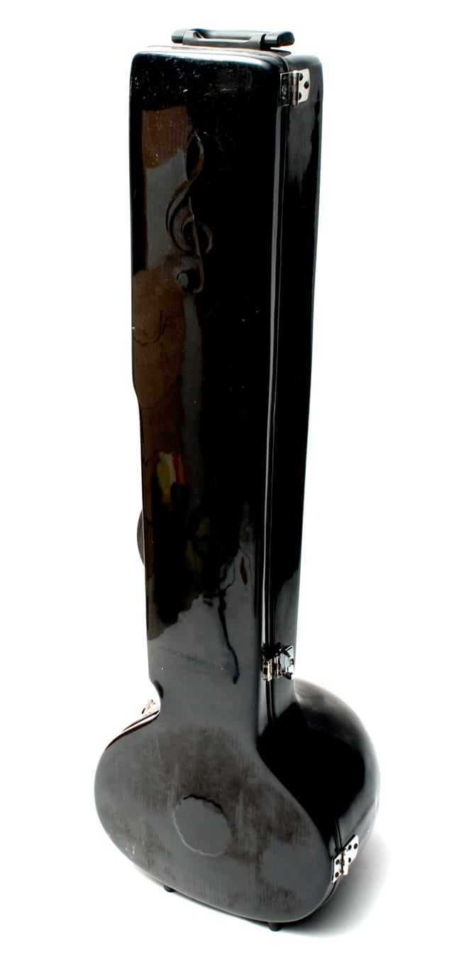【Kartar Music House社製】シンプルシタールセット（グラスファイバーケース） 10 - 黒いグラスファイバーケースが付属します。