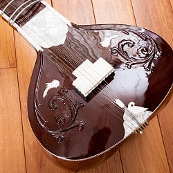 【Kartar Music House社製】シンプルシタールセット（グラスファイバーケース） - サブ4