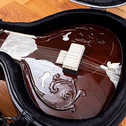 【訳あり・ニス剥がれあり】【Kartar Music House社製】シンプルシタールセット（グラスファイバーケース） - サブ3