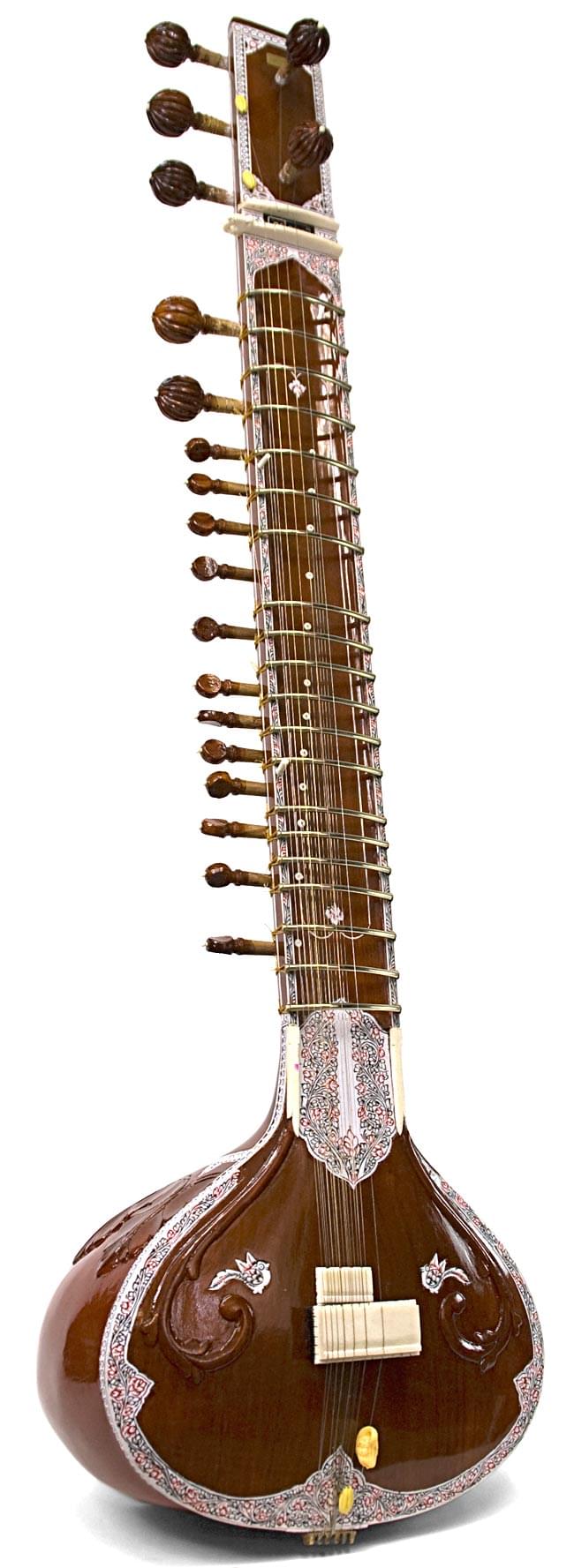 シタール インド 弦楽器 ソフトケース付き Paloma社製 キッズシタール PALOMA社製】高級シタールセット（グラスファイバーケース） の