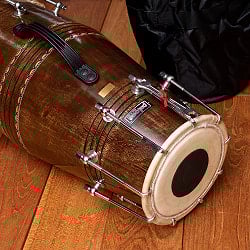 【PALOMA社製】ドーラク(Dholak) インドの両面太鼓 ボルト締め高級タイプ【大】 - サブ2