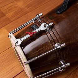 【PALOMA社製】ドーラク(Dholak) インドの両面太鼓 ボルト締め高級タイプ【大】 - サブ3