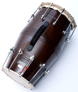 ドーラク(Dholak) インドの両面太鼓 ボルト締め高級タイプ - サブ2