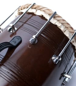 ドーラク(Dholak) インドの両面太鼓 ボルト締め高級タイプ - サブ3