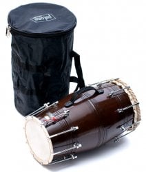 ドーラク(Dholak) インドの両面太鼓 ボルト締め高級タイプ