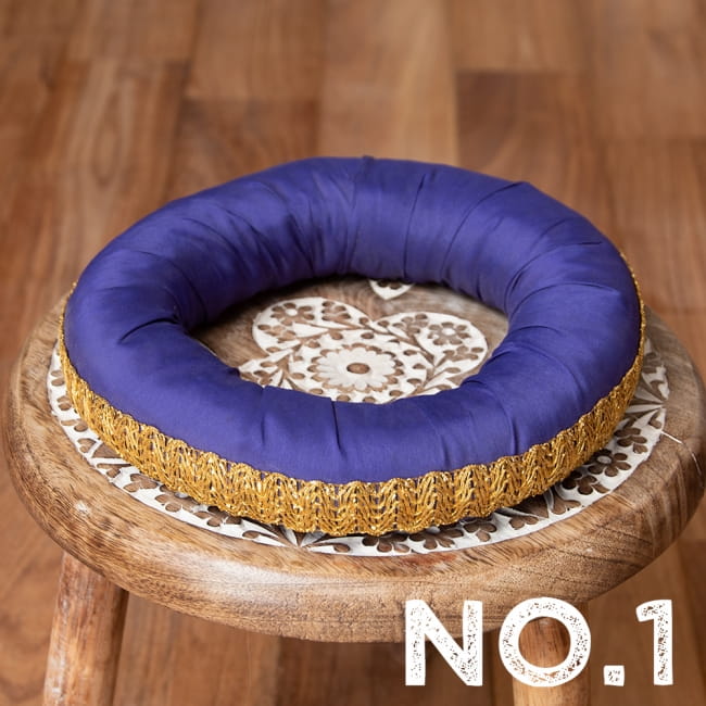 タブラとバヤンの台座〔単品〕 シンギングボウルのリングへも 4 - No.1