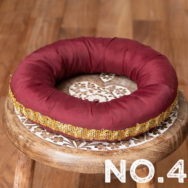 タブラとバヤンの台座〔単品〕 シンギングボウルのリングへも 7 - No.4