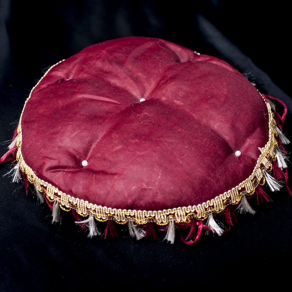 バヤンのパッド 赤 / 保護 バヤンパッド タブラ 民族楽器 インド楽器 エスニック楽器 ヒーリング楽器