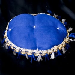 タブラ（単体） 青のパッドと台座のセットの写真