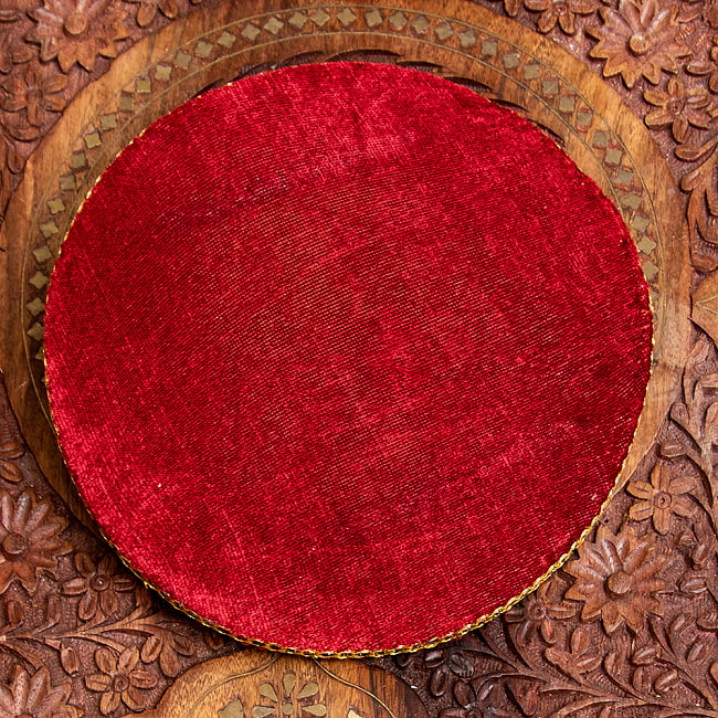 タブラのパッド 直径17cm程度 6 - 2：赤
