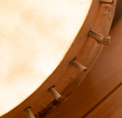 ネパールの民族打楽器 ダンプ タマン ドラム Damphu-Tamang-Drum 35cm  - サブ4