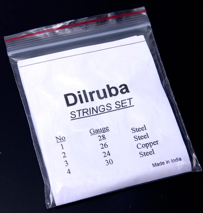 ディルルバ(Dilruba)の弦セット / インド 弦楽器 交換弦 民族楽器 インド楽器 エスニック楽器 ヒーリング楽器