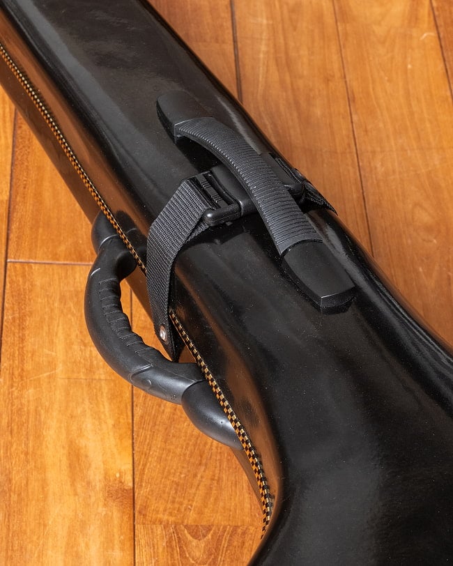 タンプーラ 〔全長約142cm〕 インド古典音楽 声楽用ドローン楽器 大型モデル ハードケース付き 17 - 持ち手部分です