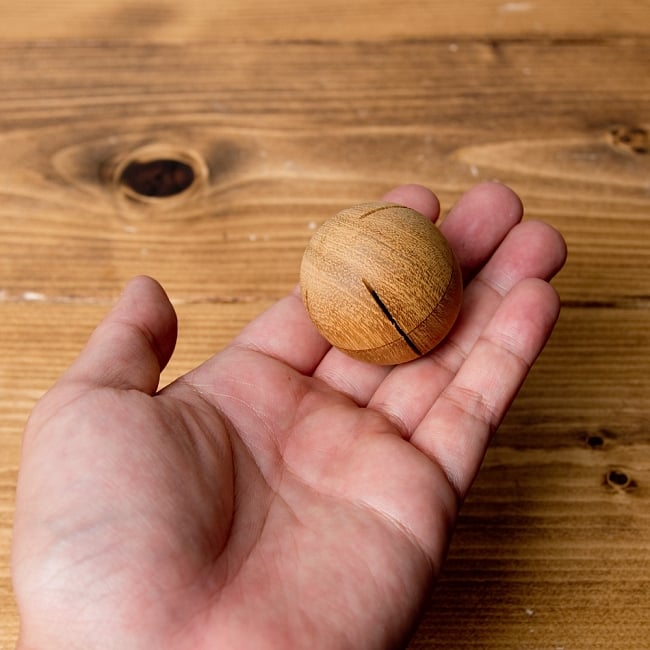 【お得な2個セット】ナチュラルエッグシェイカー[丸型] 5 - このくらいのサイズ感になります