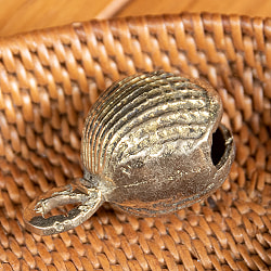 【5個セット】インドの鈴 貝殻グングル［約4.3cm×約3cm］ - サブ4