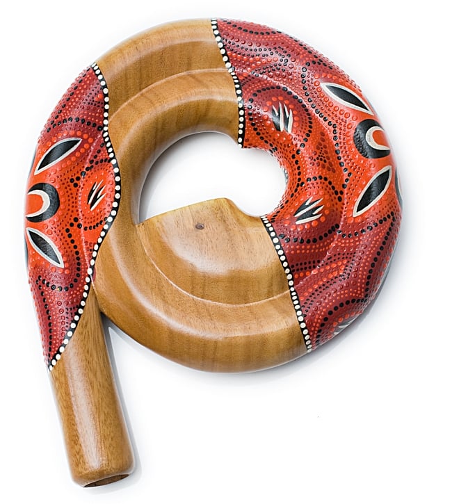 スパイラル・ディジュリドゥ【木目　赤系】の写真1枚目です。全体写真です。ディジュリドゥ,スパイラル・ディジュリドゥ,オーストラリア,インドネシア　楽器,管楽器,民族楽器,アボリジニ